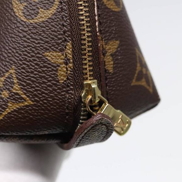 LOUIS VUITTON Monogram Trousse Demi Ronde Cosmetic Pouch M47520 LV Auth 89289 - Picture 8 of 16